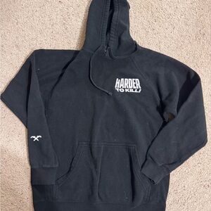 HVIII brand/Not Dead Yet Harder to Kill Black Hoodie